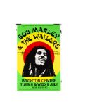 Bob Marley Concert Poster, Poster for the gigs at The Brighton centre 8th and 9th July 1980 -