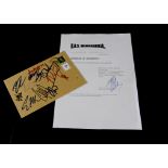 Neil Young / Jimmy Page / Oasis / Black Crowes Signatures, First Day Cover envelope of Famous