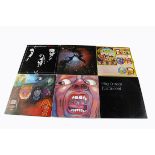 King Crimson LPs, six albums comprising In The Wake of Poseidon (UK Polydor reissue EX/EX), In The