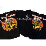 Iron Maiden / The Final Frontier Tour 'T' Shirts, eight Iron Maiden Tour 'T' shirts -Coming Home and