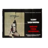 Escape From Alcatraz (1979) UK Quad poster, for the Clint Eastwood classic - Folded and in very good