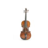 Francois Barzoni Violin, a full size French violin printed inside Francois Barzoni, fecit-anno 1891,