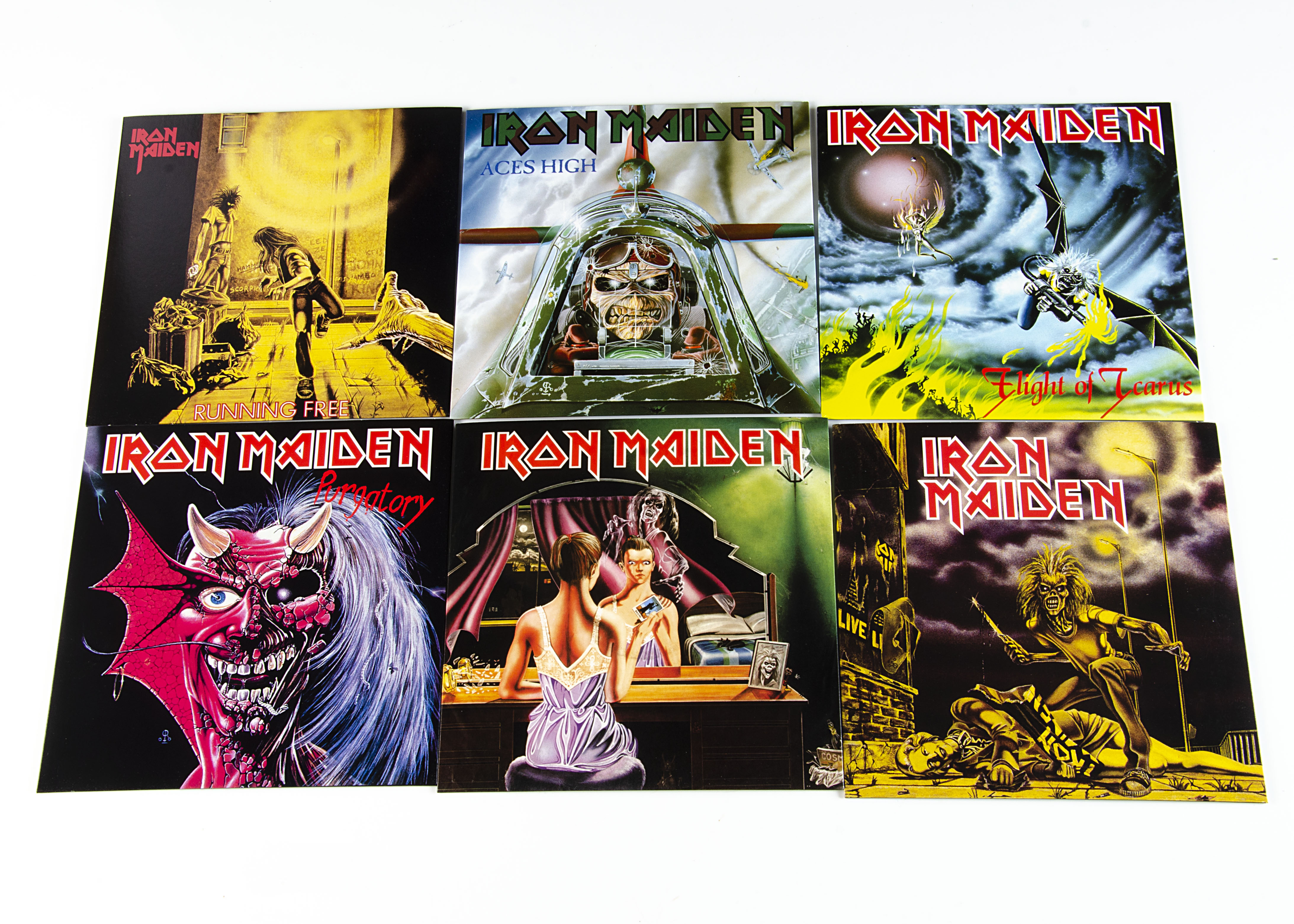 Iron Maiden 7" Singles, nineteen different title 7" singles from the 2014 Reissue series