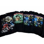 Iron Maiden 'T' Shirts, eight Iron Maiden 'T' shirts including Book of Souls - 2 x World tour 2016