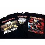 Iron Maiden 'T' Shirts, eight Iron Maiden 'T' shirts comprising The Number of the Beast, Behind