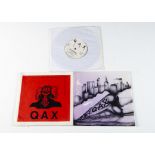 Q.A.X. 7" Singles, three singles comprising Lightning Touch (VB 002 - Pasted on Picture Sleeve EX/