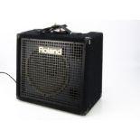 Roland Mixing Amplifier, a Roland KC-100 mixing keyboard amplifier and speaker S/N ZN60304, power