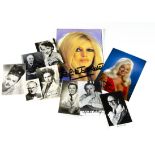 Actor Photos / Signatures, collection of eleven signed photos comprising Brigitte Bardot, Diana