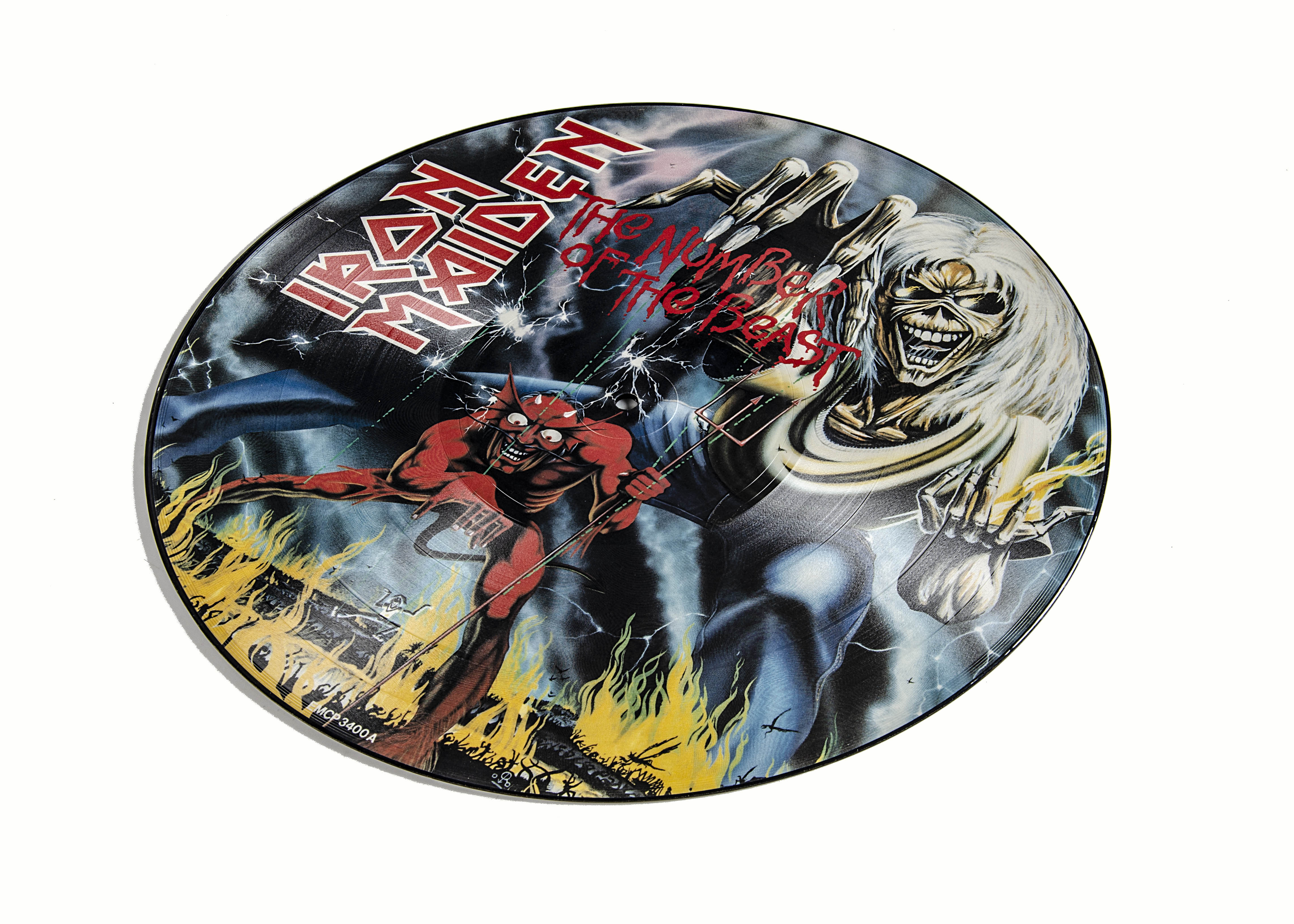 Iron Maiden Picture Disc, The Number of the Beast - UK Picture Disc LP released 1982 on EMI (EMCP