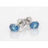 A pair of apatite ear studs