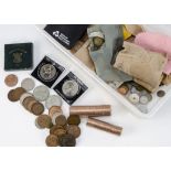 A collection of Victorian and 20th Century British and World coins