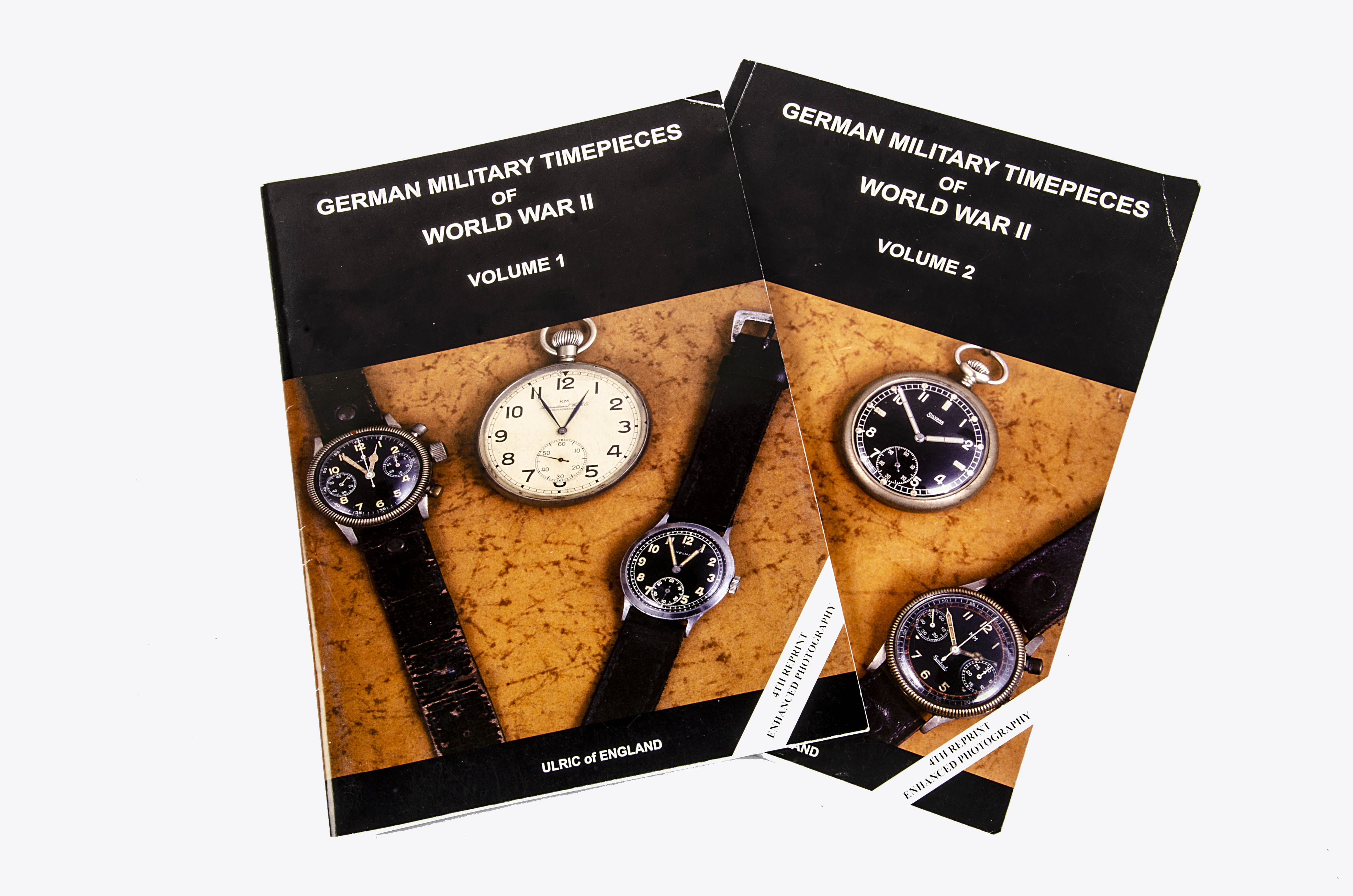 Books, German Military Timepieces Vol. I & II, by Ulric of England, 4th reprint in 2012, ISBN 978-