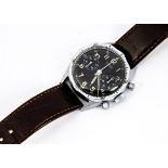 A c1960s Junghans Military German Airforce wristwatch, 38mm nickel plated case, running, two push