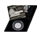 A modern Royal Mint Britannia £25 Platinum Proof coin, dated 2007, in box with certificate, 7.84g