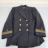 Three 20th century military uniform jackets, A Swedish stone jacket with United Nations patch to