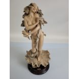 A large resin carved figure by Giuseppe Armani, for Florence, titled Pearl, modelled as a nude