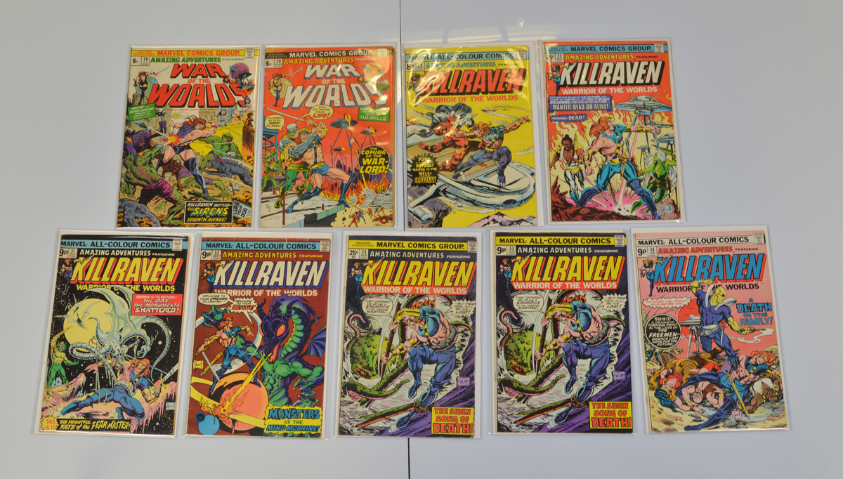 Amazing Adventures Marvel (1973-1976), #19 #20 #29 #30 #31 #32 #33 #33 #34, all bagged and