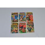 Tarzan (1977) Marvel, #1 #2 #3 #4 #6 together with Annual #1, all bagged and boarded (6)