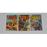 Nick Fury agent Of Shield (1968-69) Marvel, #7 #9 #11 bagged and boarded (3)