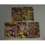 Tales Of The Unexpected (1963-67) DC Comics, #77 #78 #79 #80 #102 bagged and boarded (5)