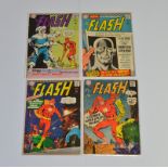 The Flash (1966/68) DC, #166 #167 #170 #182 all bagged and boarded (4)