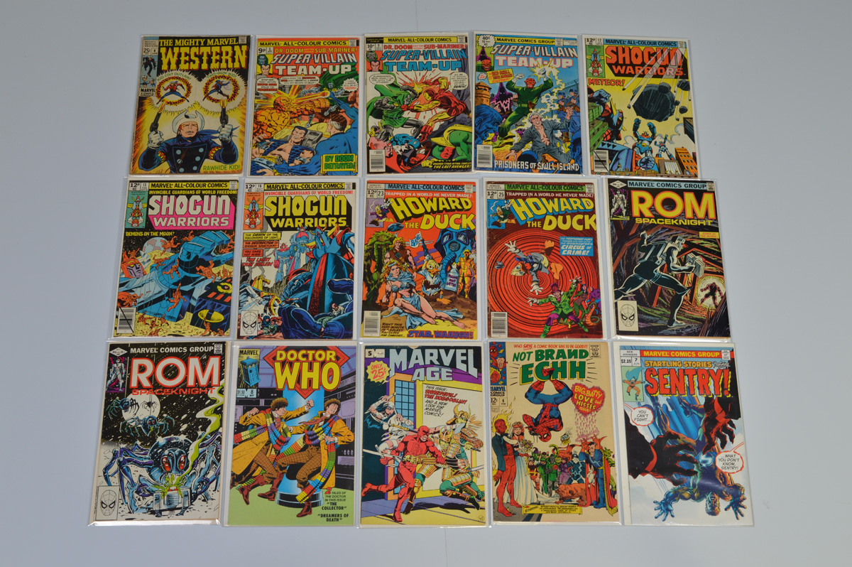 Marvel Comics assorted titles, Shogun Warriors (1980) #12 #13 #16, Howard The Duck (1978) #23 #25,