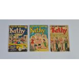 Kathy (1960-63) Marvel, #7 #13 #22 bagged and boarded (3)