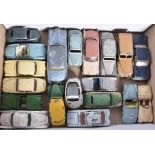 Post-war and Later Unboxed Playworn Diecast Cars, various vintage vehicles including examples by
