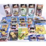 Modern Diecast 1:64 Scale Models From TV Film and Others, a cased or bubble packed collection