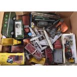 Unboxed Post-war Playworn Diecast Vehicles, vintage private and commercial vehicles and aircraft