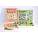 Subbuteo Rugby and Football Sets, International Edition Rugby comprising red hoop and blue hoop