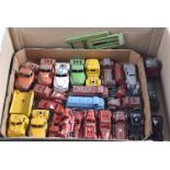 Post-war Playworn Diecast Vehicles, a collection of vintage private commercial vehicles includes