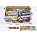 Corgi and Dinky Playworn Commercial Vehicles, boxed examples by Corgi including 1105 Carrimore Car