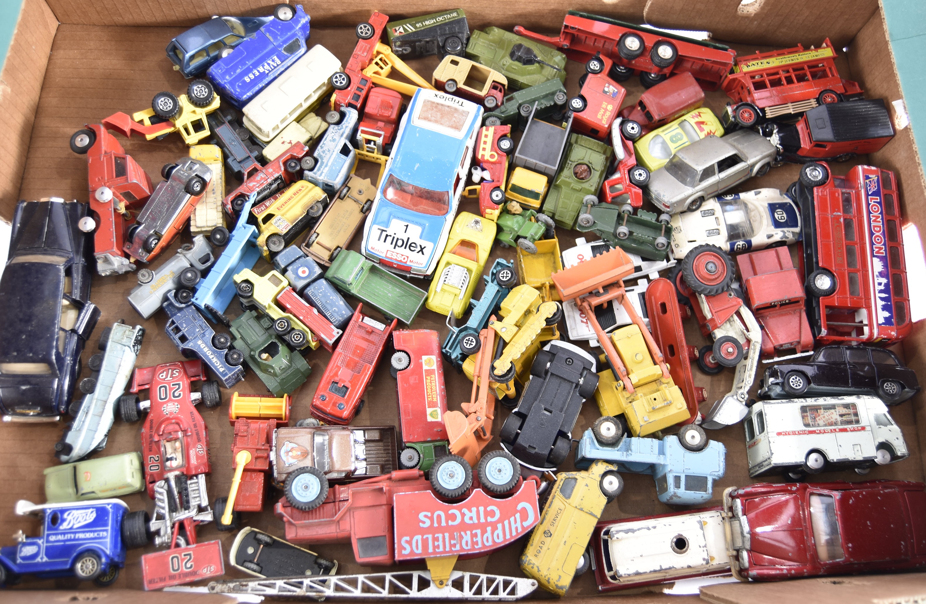 Post-war and Later Playworn and Unboxed Diecast Vehicles, various vintage and modern private and