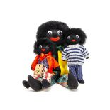 Three Robin Rive Gollies, limited edition Ernie with card tag --9¼in. (23.5cm.) high; and two others