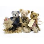 Three Isabelle Collection bears exclusively for Charlie Bears, Peggy, 62 of 300 --9¼in. (23.5cm.)