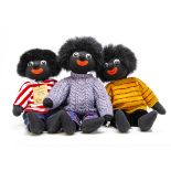 Three Robin Rive Gollies, limited edition Boysie with card tags --16½in. (42cm.) high; and two other