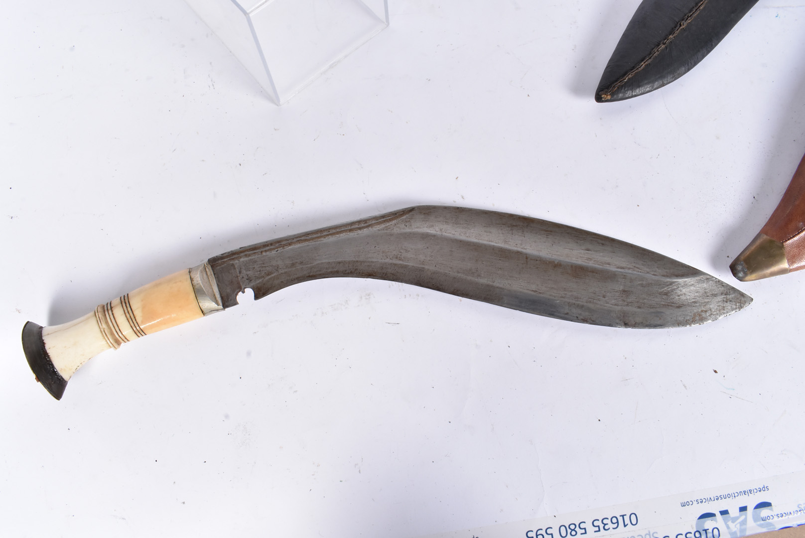 A WWII issue Kukri, dated 37, also with other markings, together with a bone handled Kukri, both - Image 6 of 6