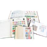 An assortment of World and GB stamps, all in stock books, a good collection of German examples and