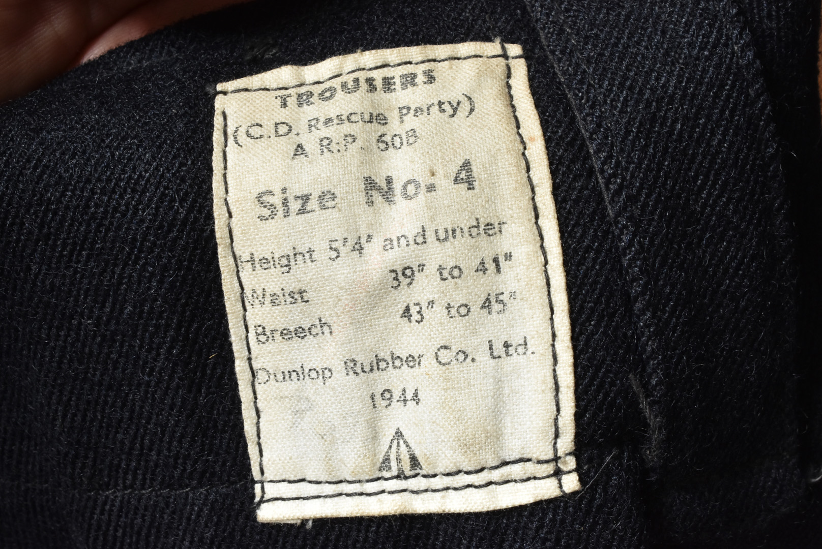 A WWII Civil Defence uniform, comprising of blouse/jacket ARP 59a by Claude Alexander Ltd, size no. - Image 6 of 7