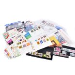 A collection of British and Overseas stamps and FDCs, including signed FDCs from Stella Pixon,