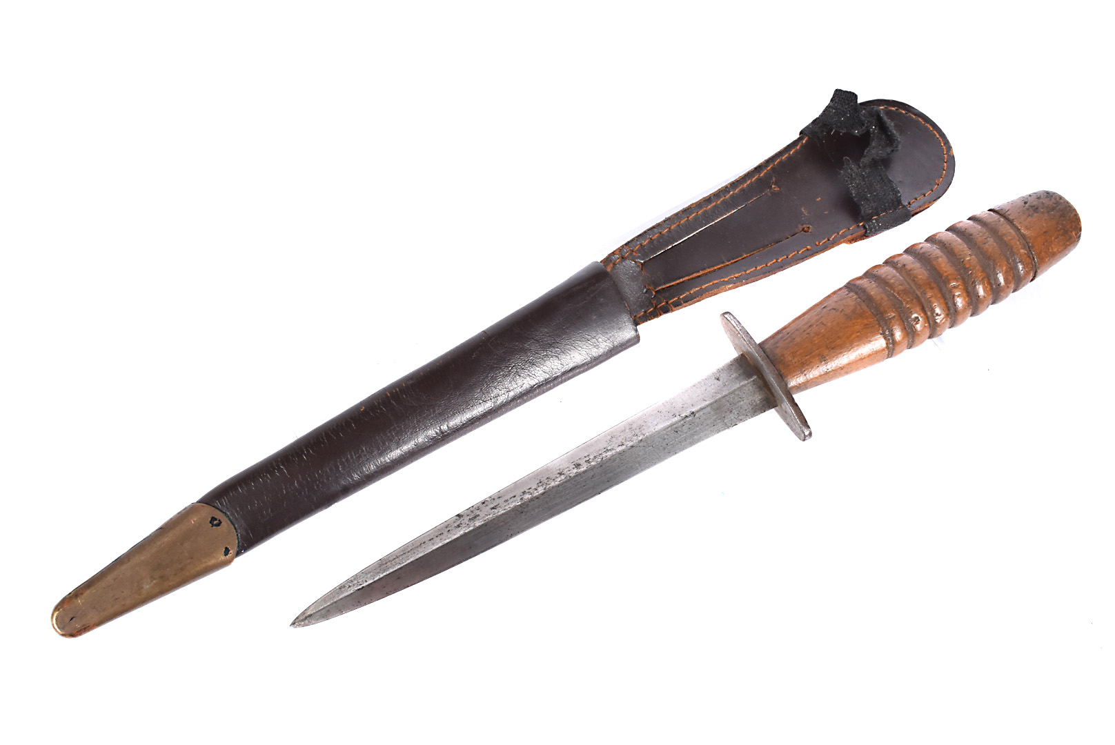 A Third Pattern Fairbairn Sykes fighting dagger, the double edge blade being 16.5cm long, with