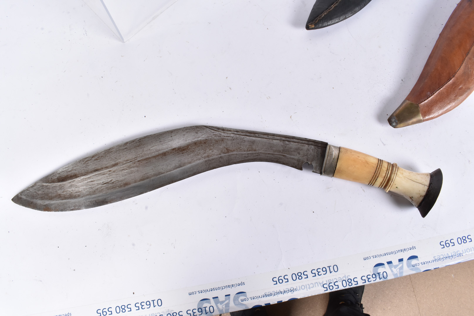 A WWII issue Kukri, dated 37, also with other markings, together with a bone handled Kukri, both - Image 5 of 6