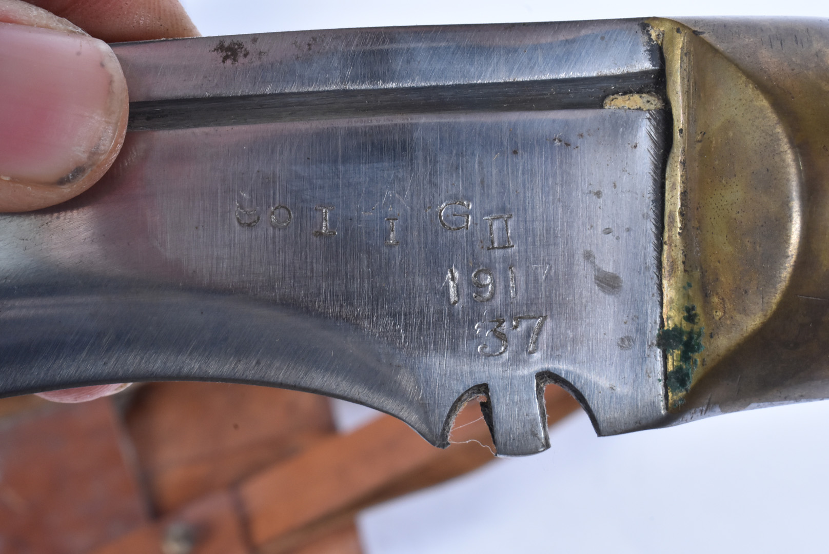 A WWII issue Kukri, dated 37, also with other markings, together with a bone handled Kukri, both - Image 2 of 6
