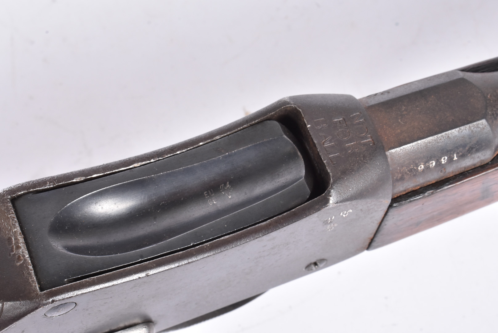 A deactivated British Enfield Martini-Henry single shot .303 carbine, serial 9991, marked to the - Image 6 of 8