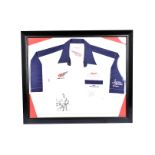 Andy Priaulx Race Shirt, a f/g Andy Priaulx shirt and photograph, WTCC World Champion 2005, shirt