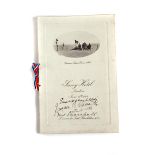 Sir Ernest Shackleton (1874-1922), menu from the Savoy Hotel, London, June 15th 1909, for members of