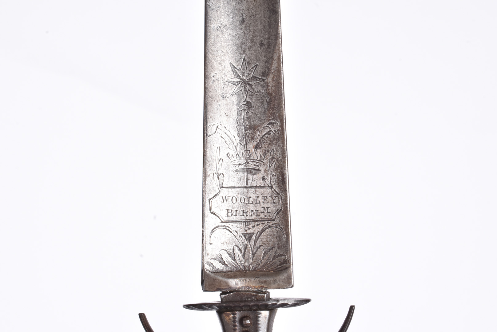 An 18th Century British Court sword by Woolley of Birmingham, having steel grip and guard with - Image 2 of 7