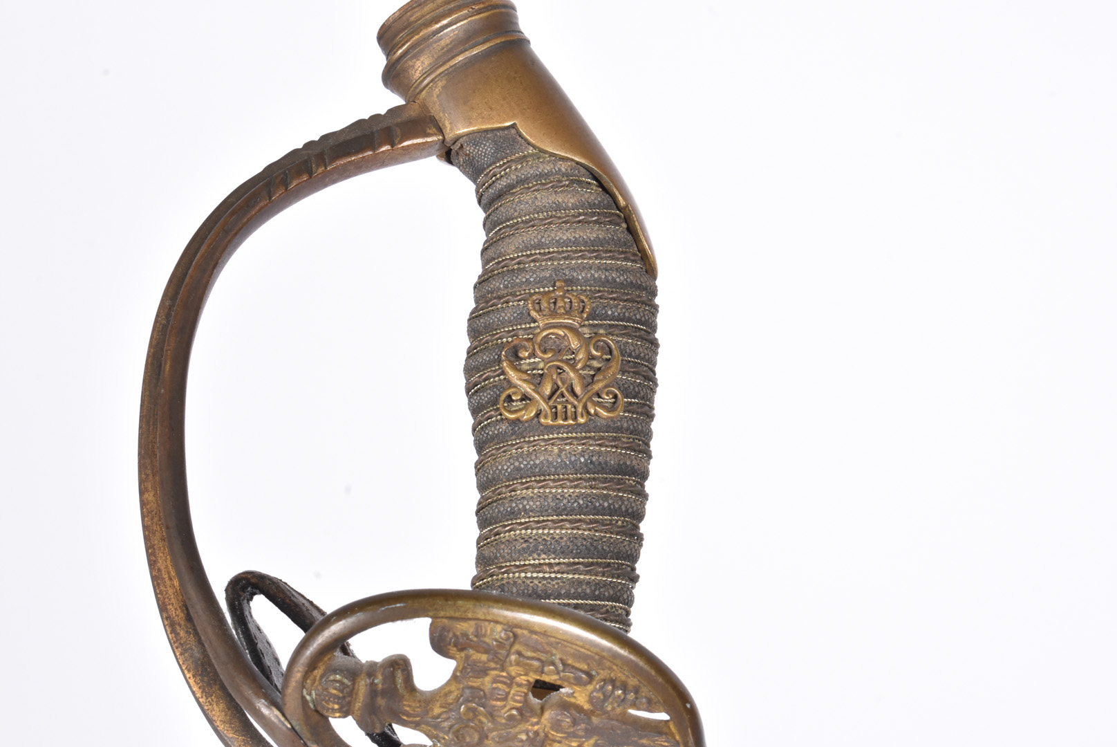 A Prussian model 1889 Infantry Officer's Sword, by P O & Co, having applied Royal cipher to the - Image 2 of 7