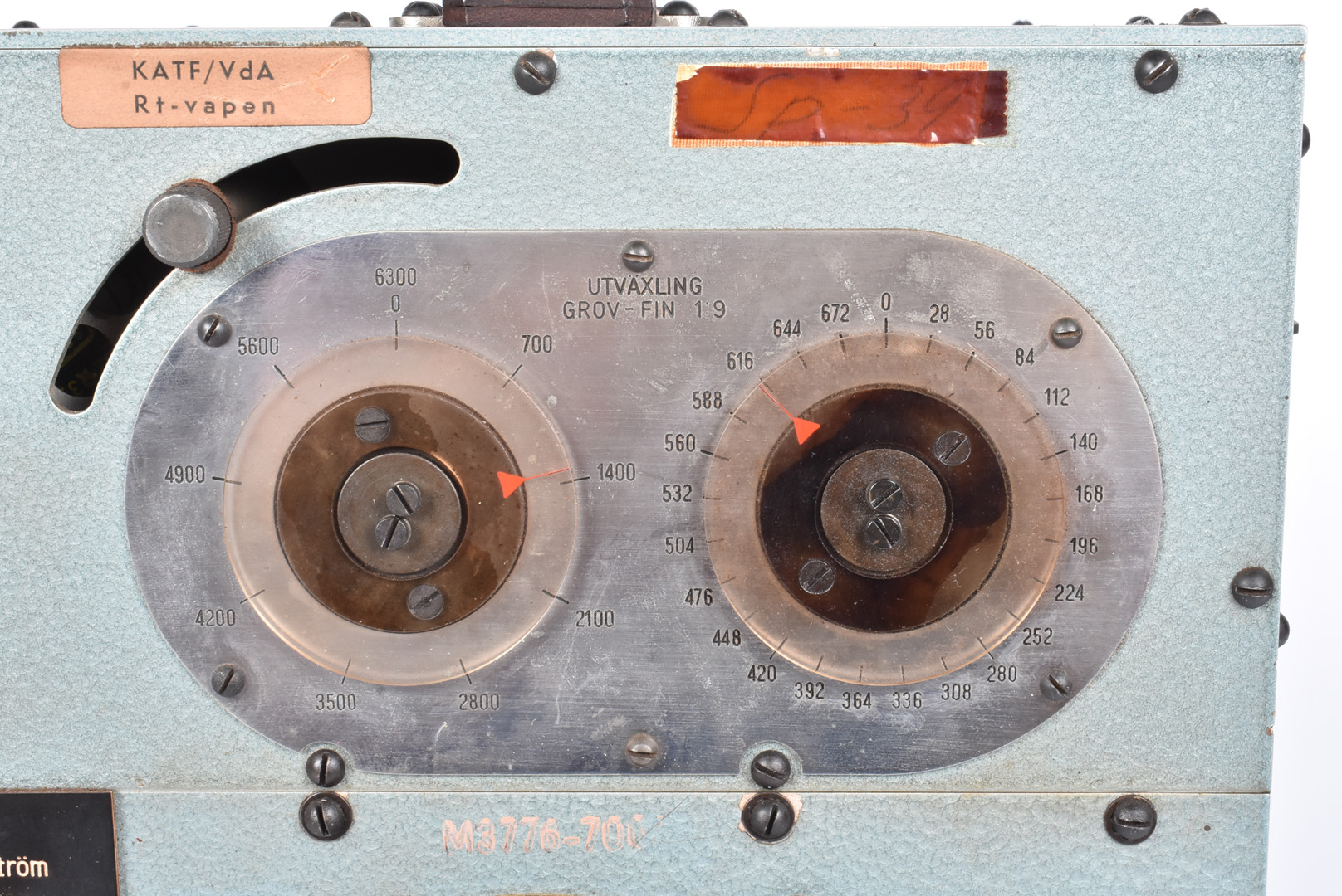 A Superior Electric Co of Bristol Connecticut value meter, having Swedish labels to the front, - Image 4 of 5
